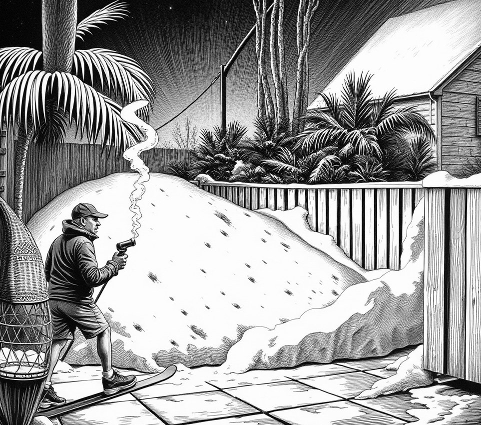 Neighbor's 'Alpine Blizzard' Garden Package Dumps Snowdrifts Over Fence